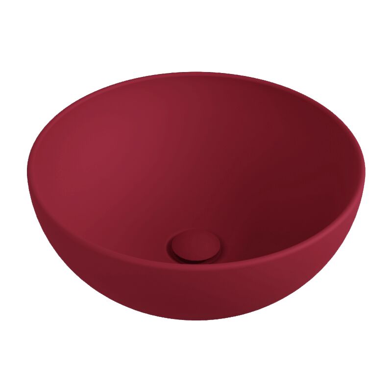 foto del prodotto lavabo appoggio app 40 flaminia colore rosso rubens