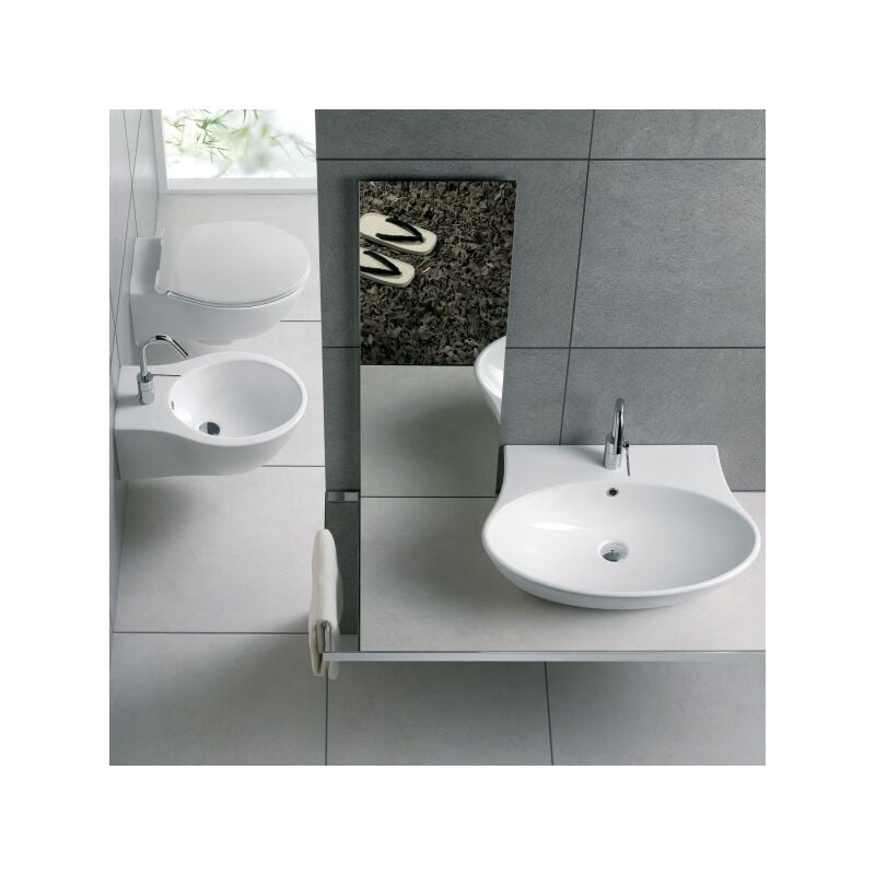 foto del prodotto lavabo appoggio bianco 56 nido hatria
