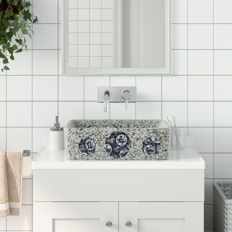 foto del prodotto lavabo appoggio multicolore rettangolare 46x35,5x13 cm ceramica vidaxl