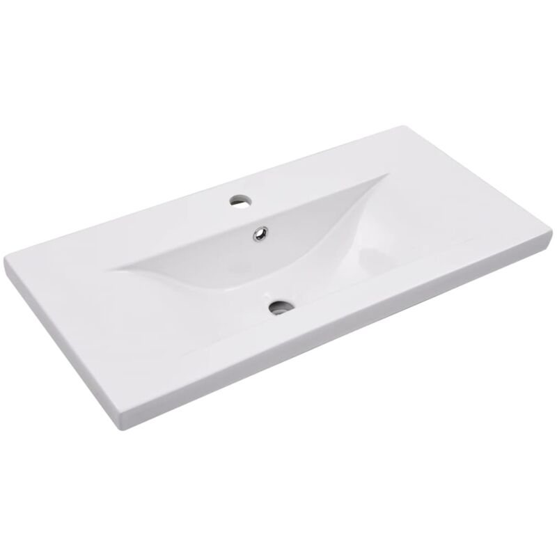 foto del prodotto lavabo bagno ad incasso 81 cm ceramica bianca 020002644