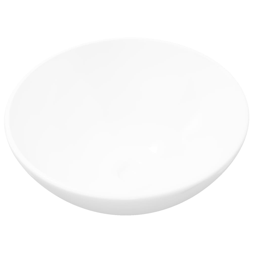 foto del prodotto lavabo bagno diametro 32,5 cm tondo in ceramica bianca 02 0002503