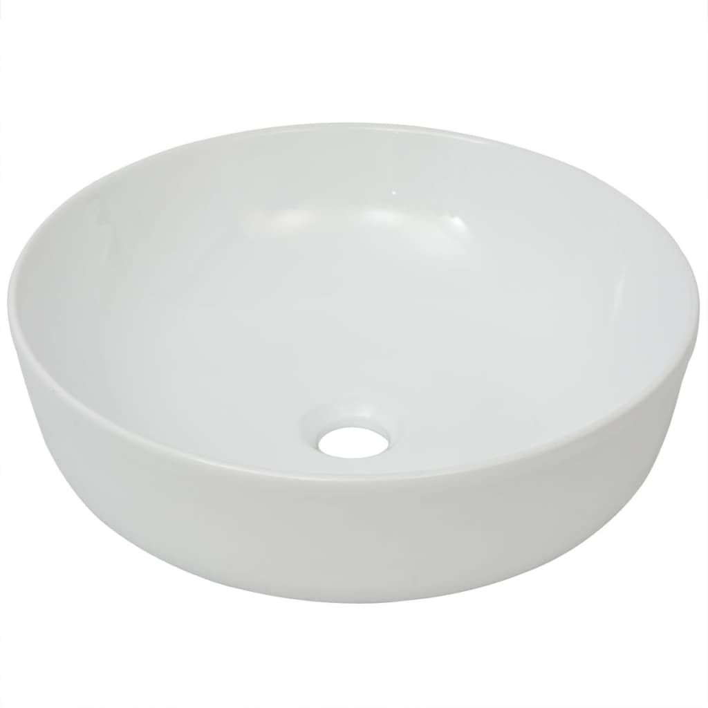 foto del prodotto lavabo bagno diametro 41,5 tondo ceramica bianca 02 0002524
