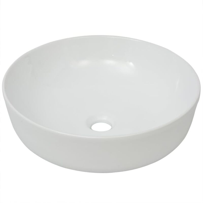 foto del prodotto lavabo bagno diametro 41,5 tondo ceramica bianca 020002524