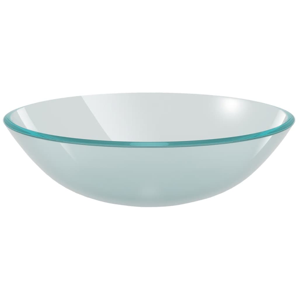 foto del prodotto lavabo bagno diametro 42 cm in vetro temperato satinato 02 0002520