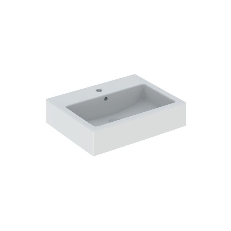 foto del prodotto lavabo bagno geberit closer con bacino rettangolare 50 cm lavabo e sifone basic