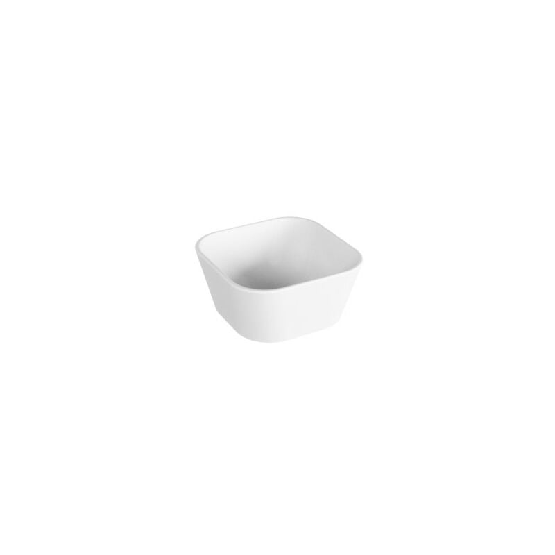 foto del prodotto lavabo build appoggio salvaspazio 30x30 in ceramica bianco lucido