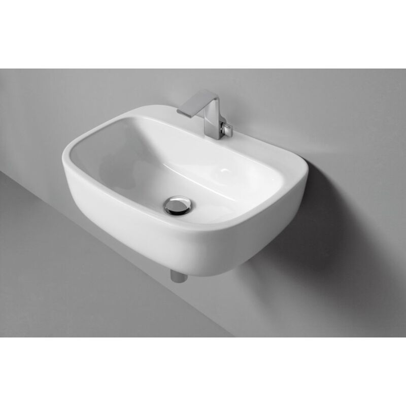 foto del prodotto lavabo cm 54 da appoggio sospeso mono flaminia colore bianco lucido