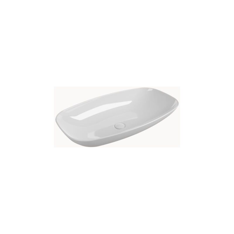 foto del prodotto lavabo cm 75 da appoggio sospeso nuda flaminia colore bianco lucido