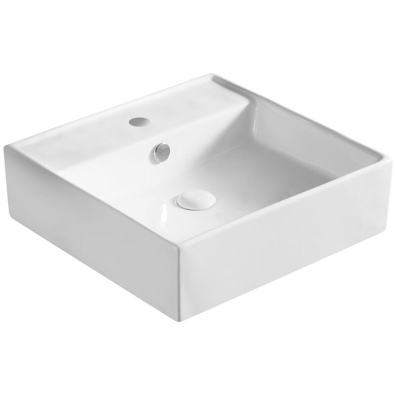 foto del prodotto lavabo d 39 appoggio serie la40 cm 46.5 x 46.5