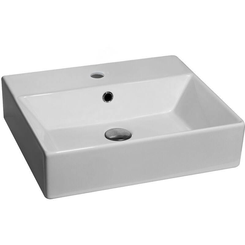 foto del prodotto lavabo d'appoggio 50x42 cm mod la64 bianco