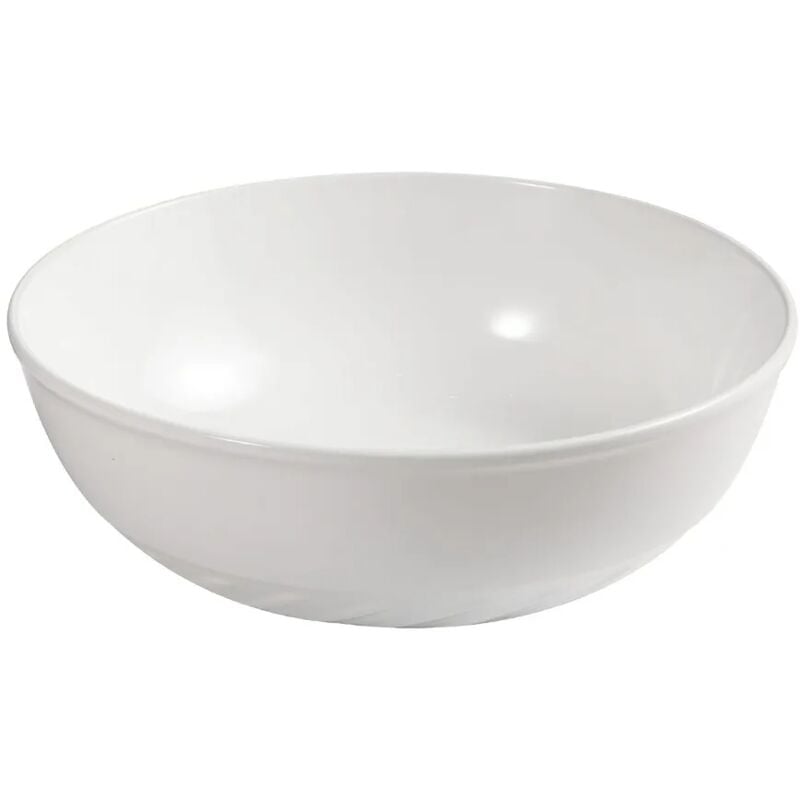 foto del prodotto lavabo da appoggio 40 cm bianco lucido con rilievi sul fondo logos