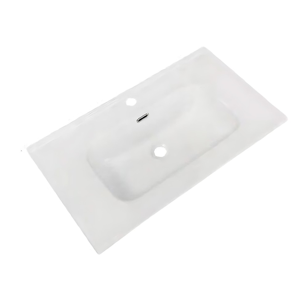 foto del prodotto lavabo da appoggio 81x46.5x14 cm bianco