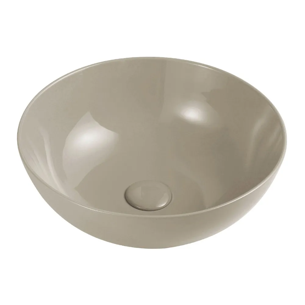 foto del prodotto lavabo da appoggio a ciotola 33 cm sabbia in ceramica espeon