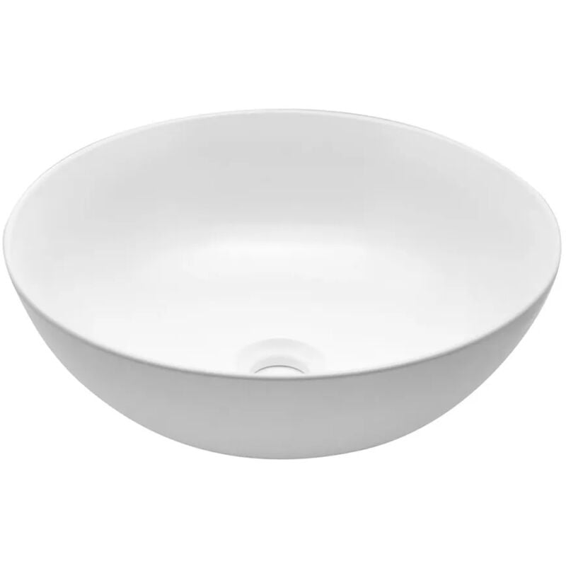 foto del prodotto lavabo da appoggio a ciotola 38,5 cm bianco opaco in ceramica espeon