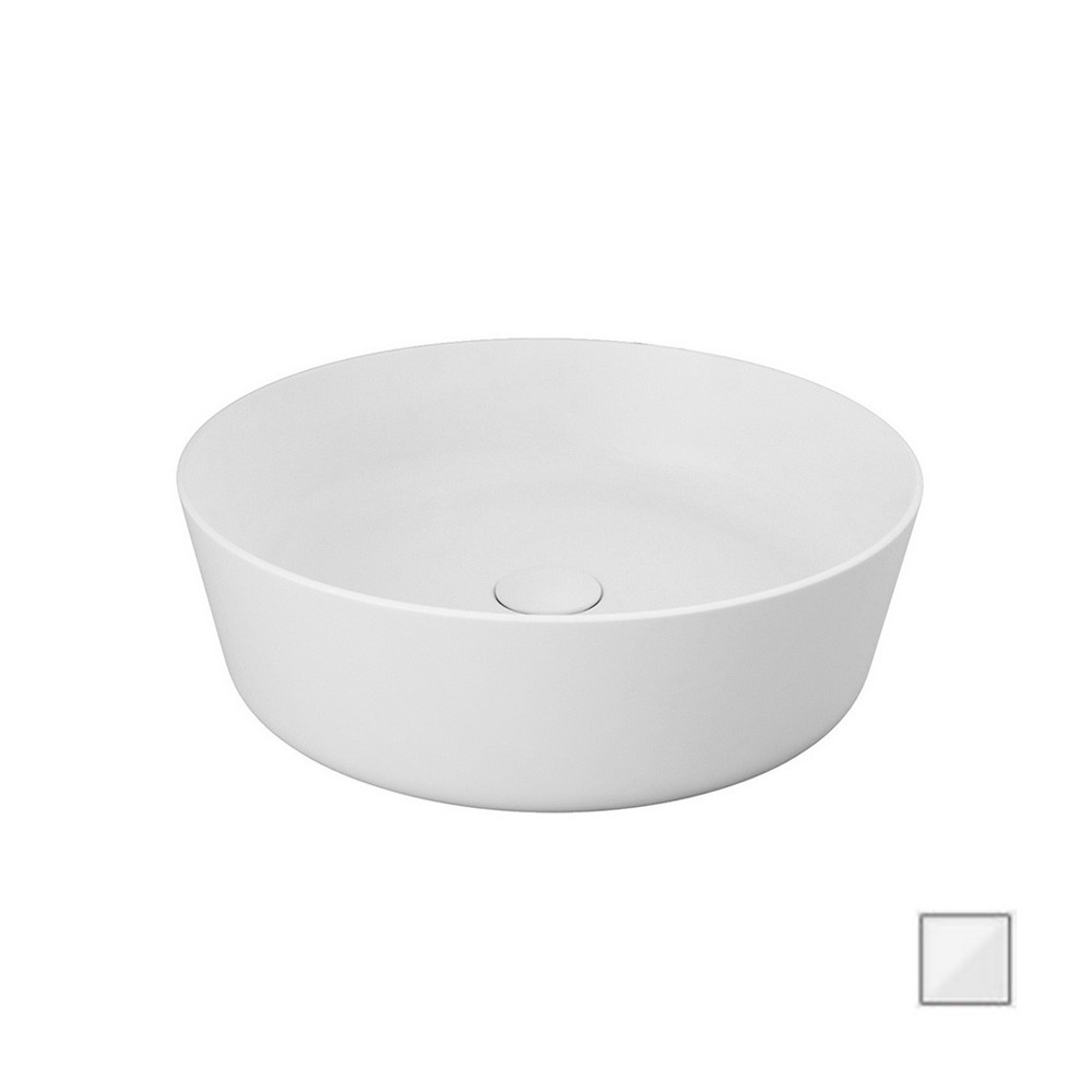 foto del prodotto lavabo da appoggio feeling tondo bianco alpino