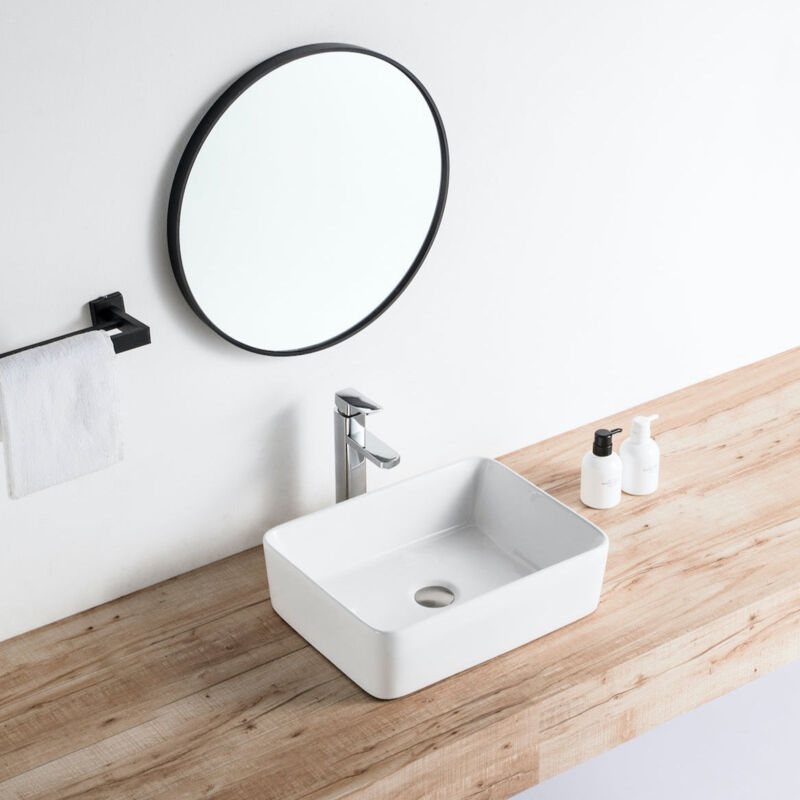 foto del prodotto lavabo da appoggio in ceramica cordoba 48 x 37 cm