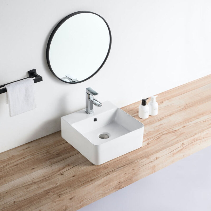 foto del prodotto lavabo da appoggio in ceramica venado s 42 x 42.5 cm