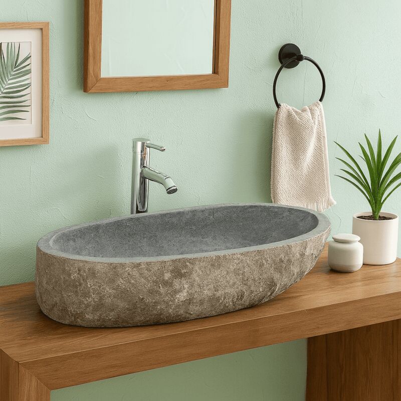 foto del prodotto lavabo da appoggio pietra rivi re 75 cm gal o xl