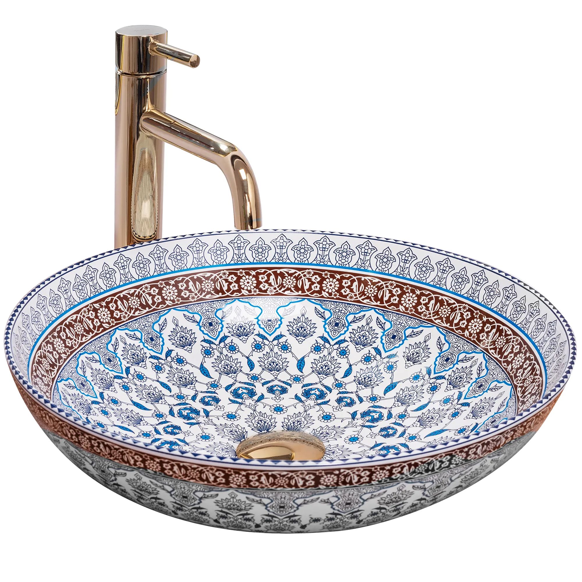 foto del prodotto lavabo da appoggio rea arte blue