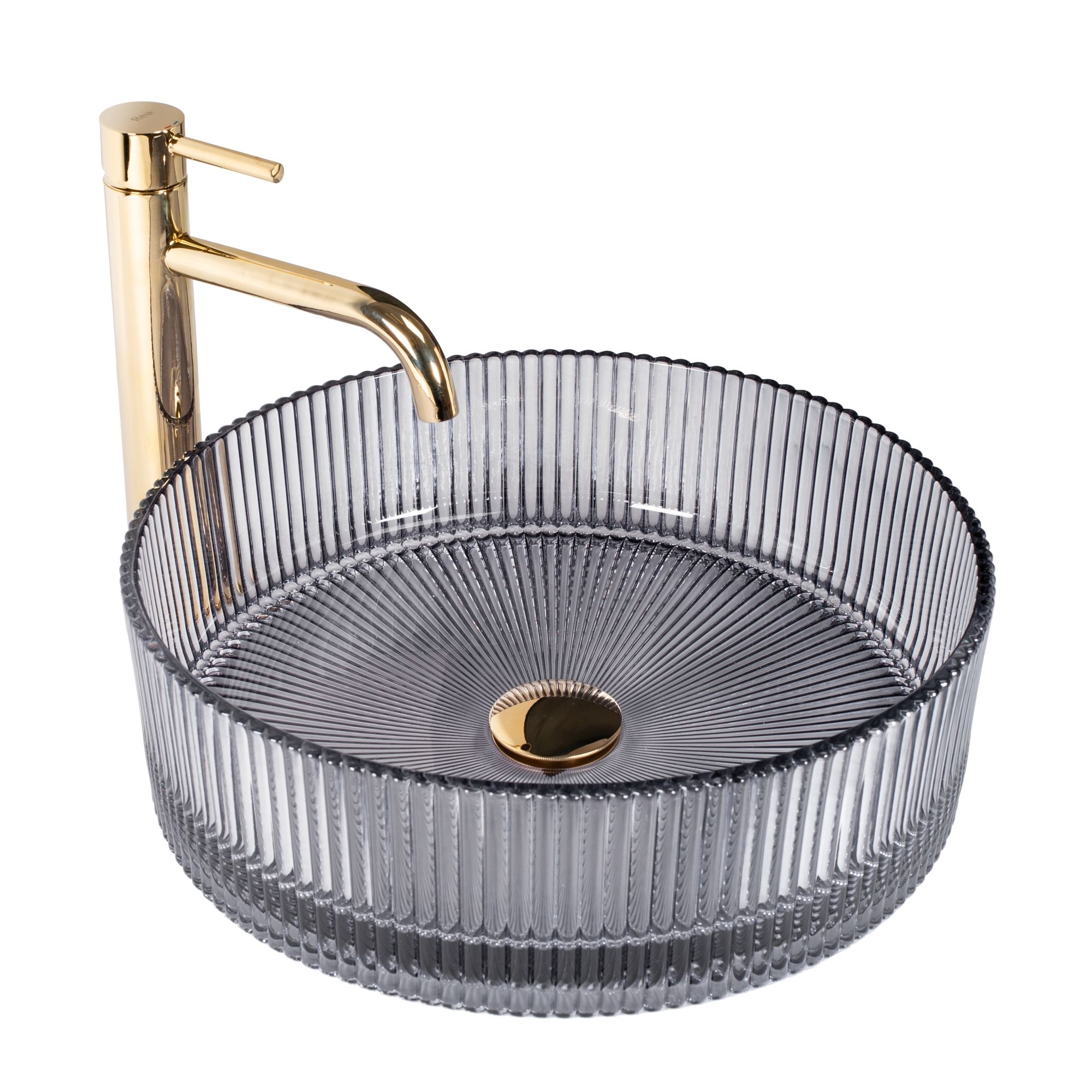 foto del prodotto lavabo da appoggio rea ingrid grey