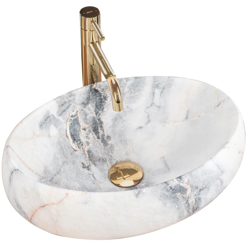 foto del prodotto lavabo da appoggio rea linda granit mat
