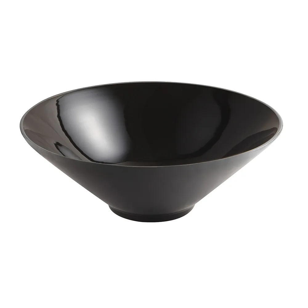 foto del prodotto lavabo da appoggio slim 40,5 cm nero in ceramica paras