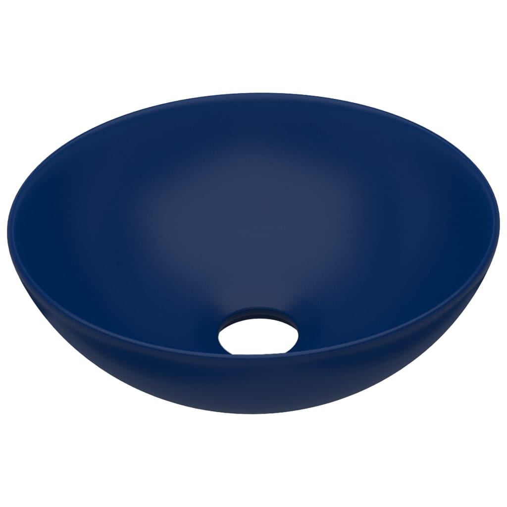 foto del prodotto lavabo da bagno rotondo da appoggio wc lavabo cucina stanza cosmetica interno casa 28 cm ceramica blu scuro 02 0002721