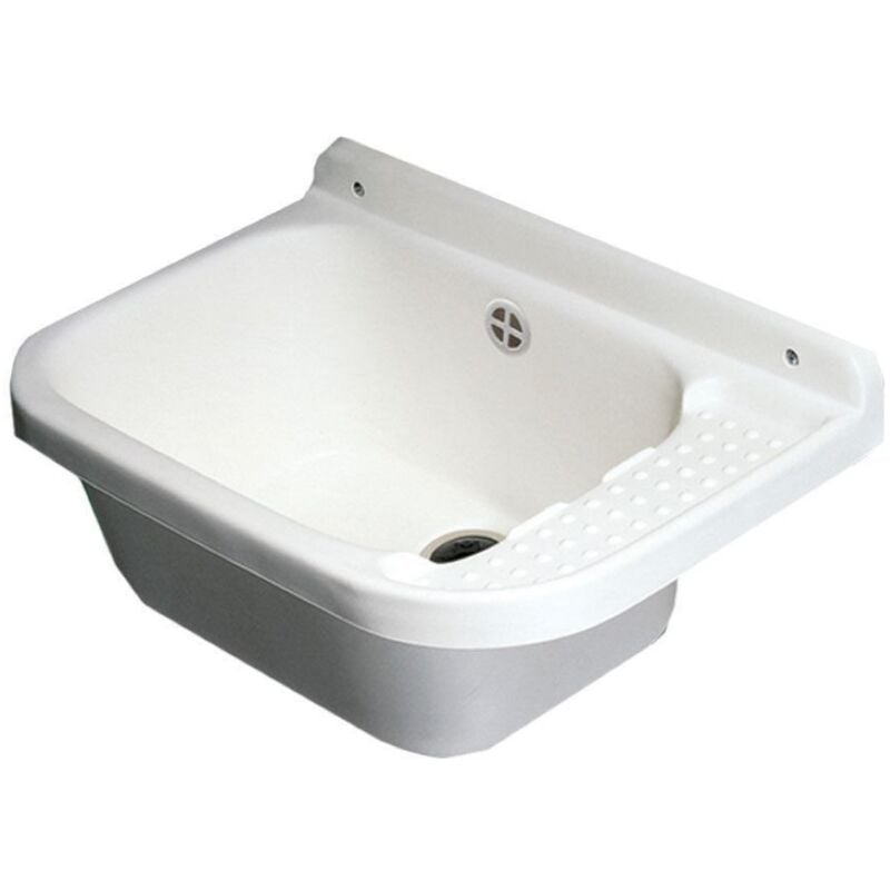 foto del prodotto lavabo da esterno a parete capienza 40 litri 60x42x30 cm pilozzo sivep negrari
