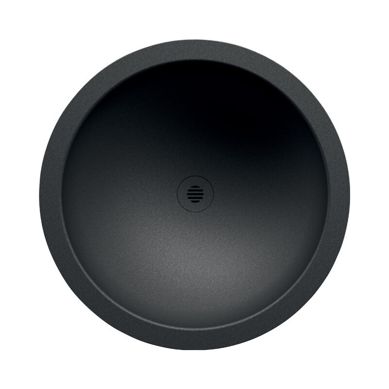 foto del prodotto lavabo da incasso rotondo 45 cm acciaio inox nero hemi