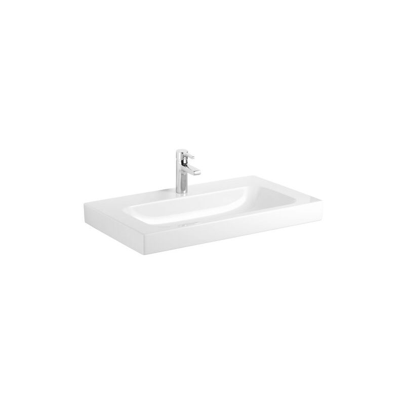 foto del prodotto lavabo di design format 80 x 48,5 cm. bianco