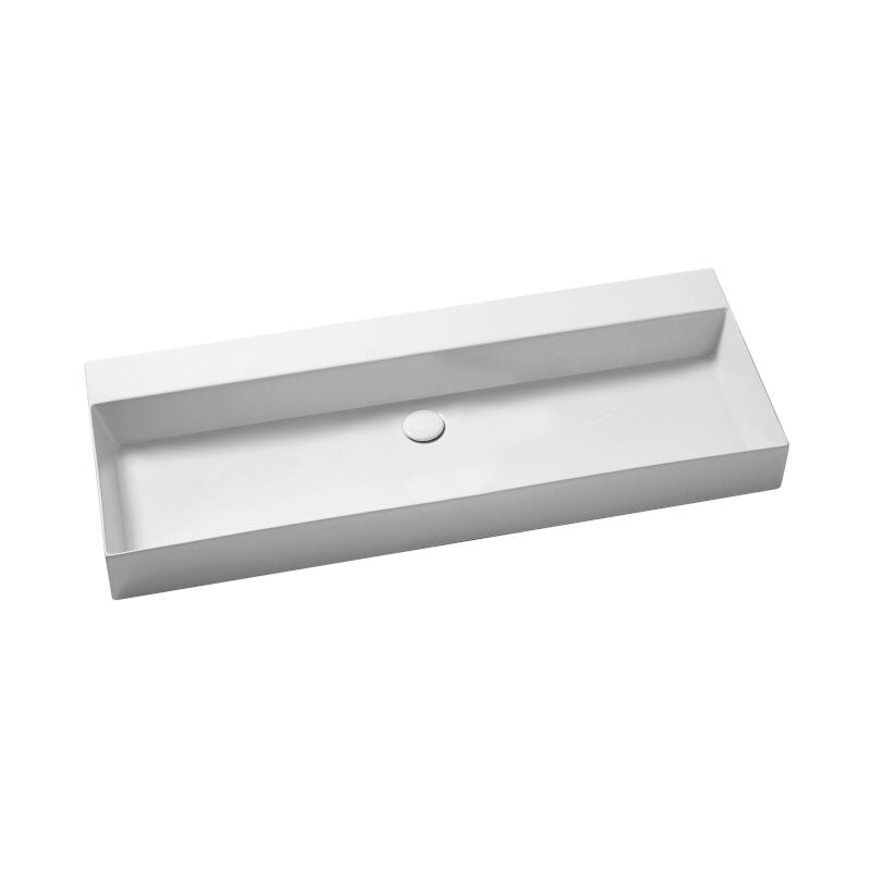 foto del prodotto lavabo elegance sospeso appoggio 122x45 senza foro in ceramica