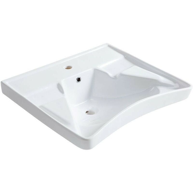 foto del prodotto lavabo ergonomico in porcellana sanitaria serie 140 b40cms14 ponte giulio