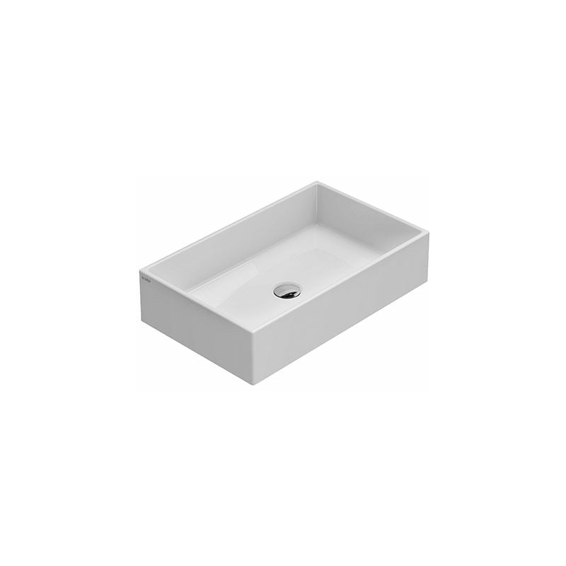 foto del prodotto lavabo forty3 appoggio cm. 60x37 rettangolare in ceramica bianco