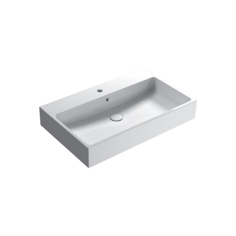 foto del prodotto lavabo in ceramica 80x50 cm globo stone scq82bi bianco ceramica