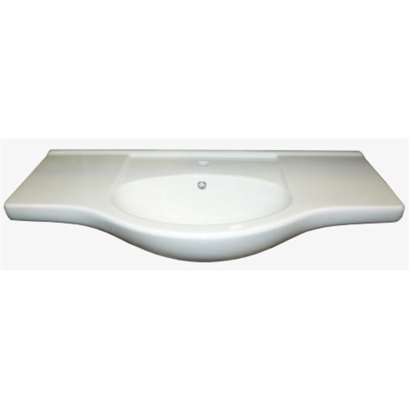 foto del prodotto lavabo in ceramica integrale cm 105 base per arredo mobile bagno mm1050x493x200h