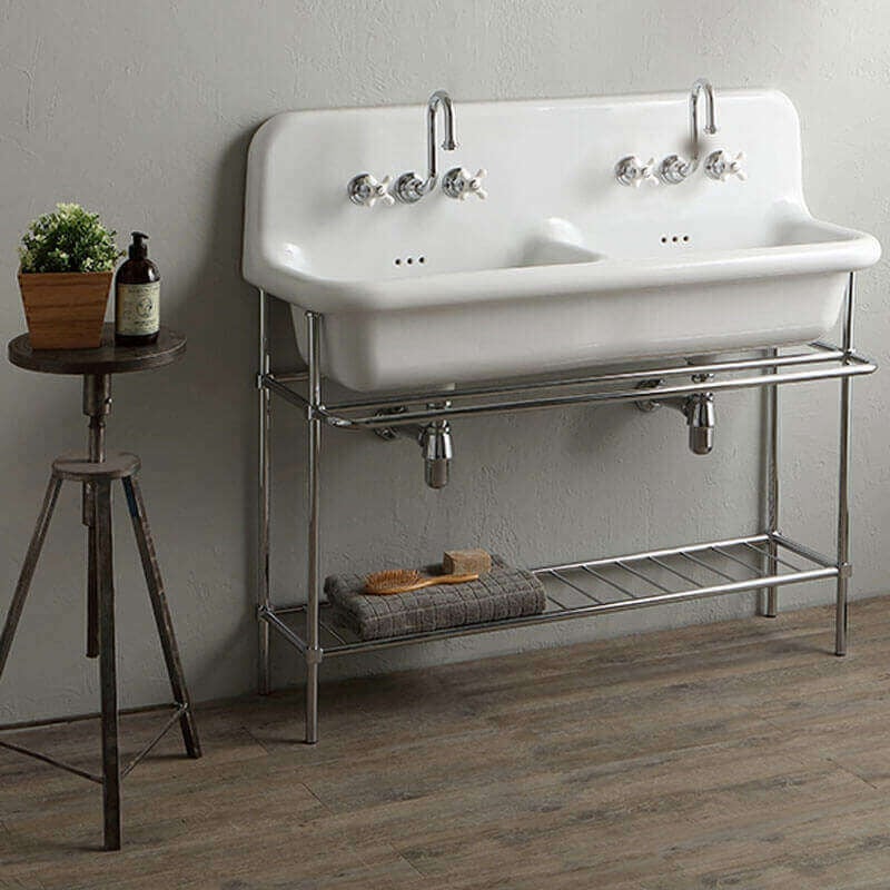 foto del prodotto lavabo in ceramica smaltata 120 cm true colors bianco