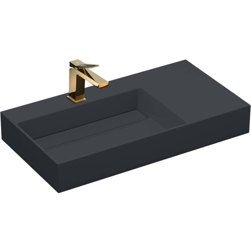 foto del prodotto lavabo in conglomerato archi 90 cm grey matt