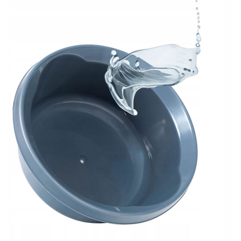 foto del prodotto lavabo in plastica opaca, rotondo, robusto, bagno, versatile, grigio scuro, 4 litri, k9424 - kadax