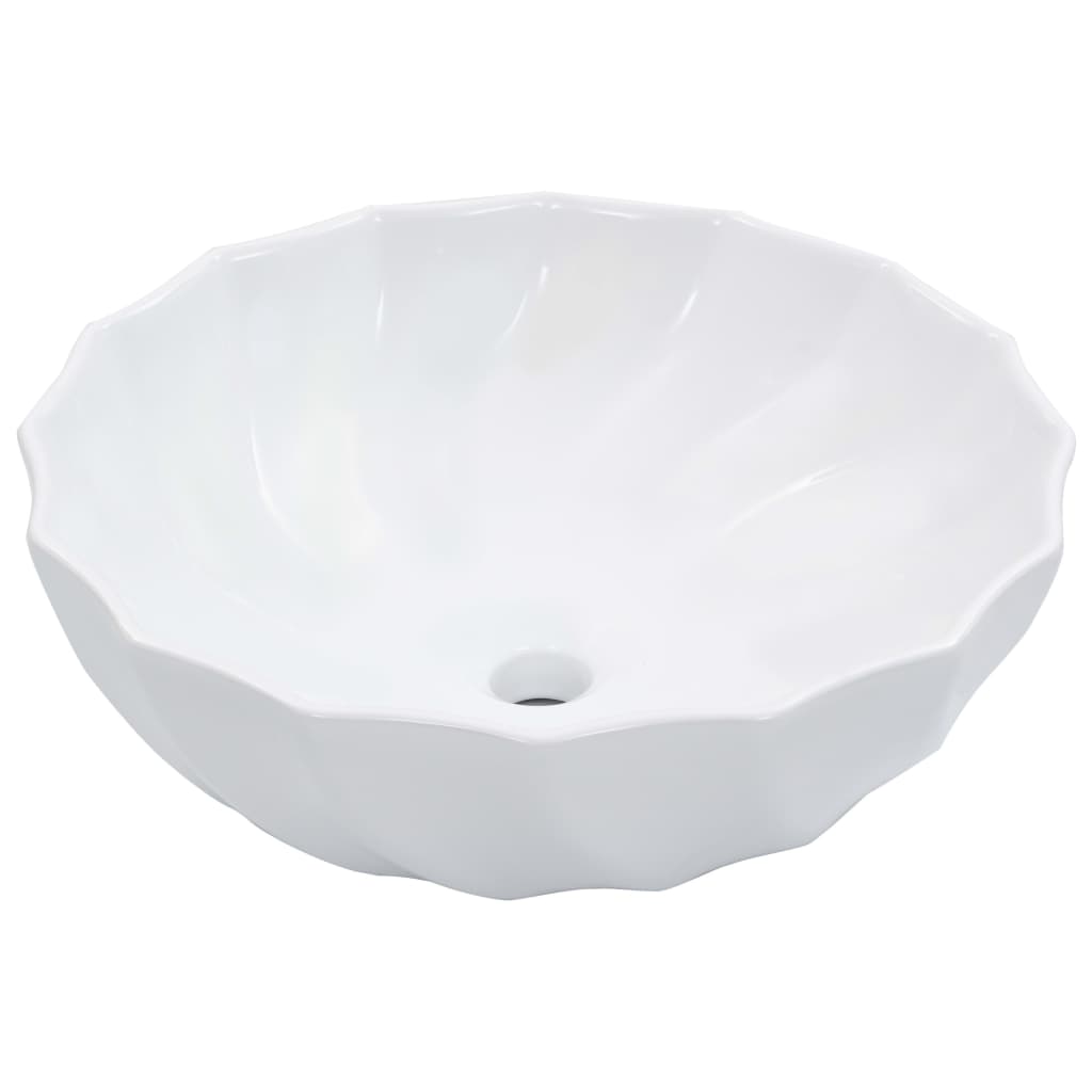 foto del prodotto lavabo lavabo da appoggio lavabo da appoggio montato interno bagno doccia cabina wc casa 46 x 17 cm ceramica bianca 02 0002630