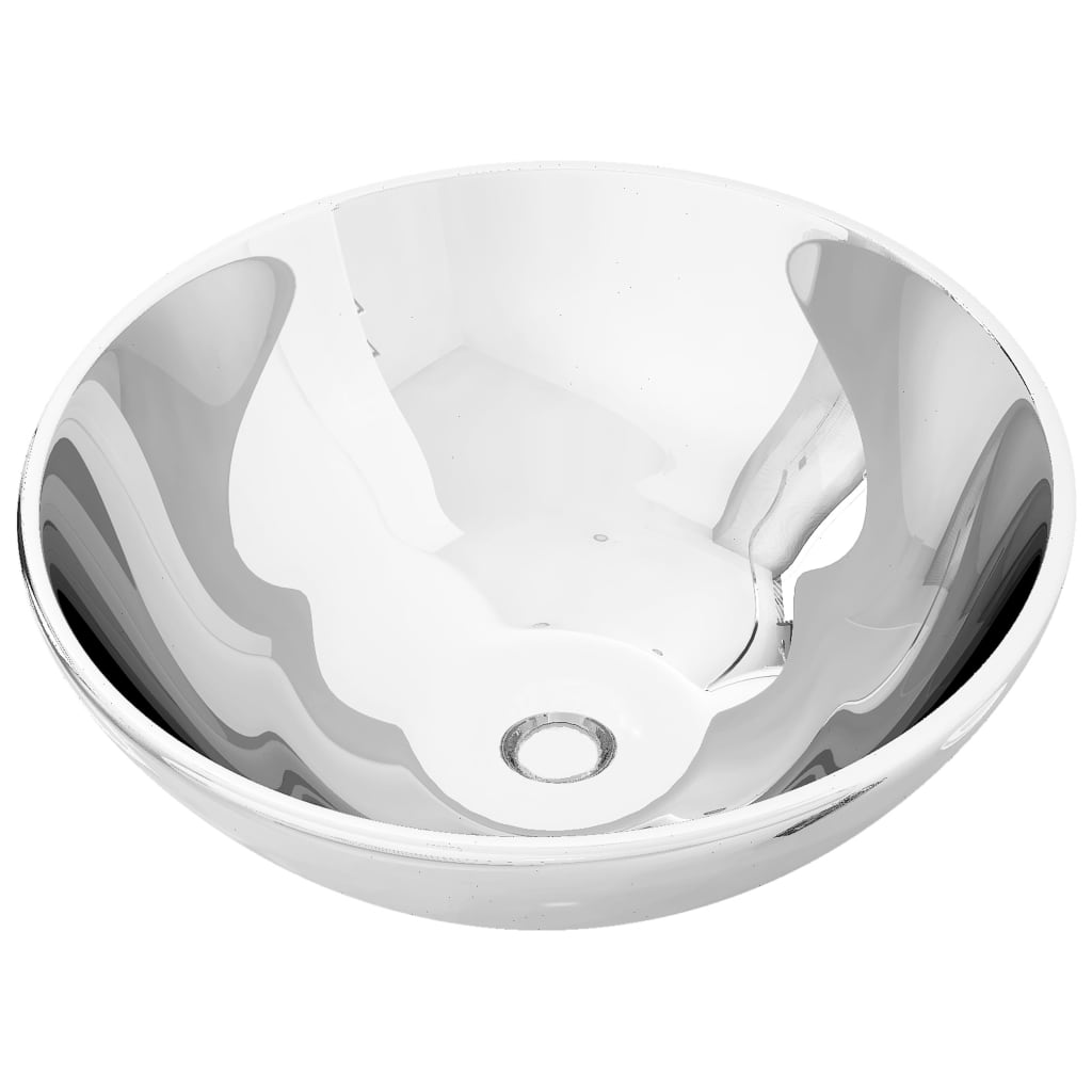 foto del prodotto lavabo lavabo lavabo da appoggio lavabo da montare interno bagno doccia cabina wc casa diametro 32,5 cm ceramica 02 0002588