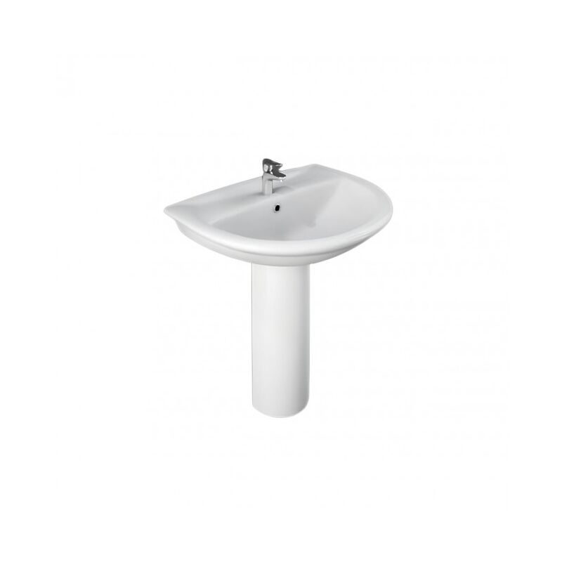 foto del prodotto lavabo ovale 65x51 cm in ceramica bianco lucido rak ceramics karla senza colonna