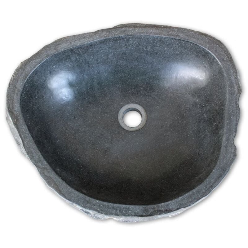 foto del prodotto lavabo ovale in pietra di fiume 30 37 cm 020002651