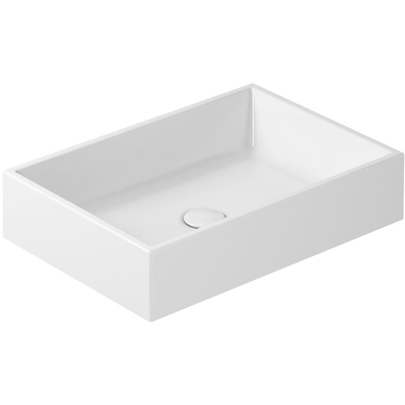 foto del prodotto lavabo plus design appoggio senza foro cm. 55x38 rettangolare