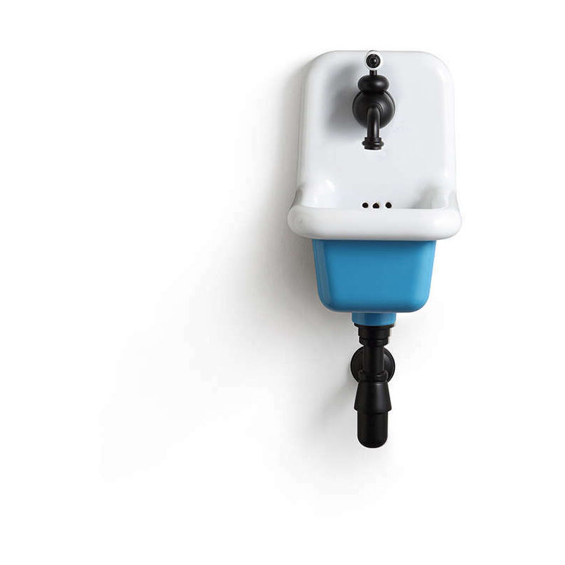 foto del prodotto lavabo scolastico in ceramica smaltata true colors 26 cm blu azzurro 5012 