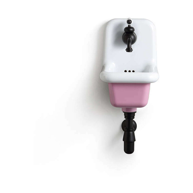 foto del prodotto lavabo scolastico in ceramica smaltata true colors 26 cm rosa confetto rosa confetto 