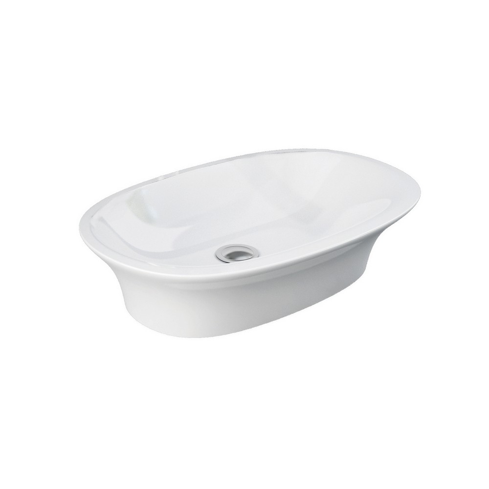 foto del prodotto lavabo sensation da appoggio ovale 60cm senza troppo pieno