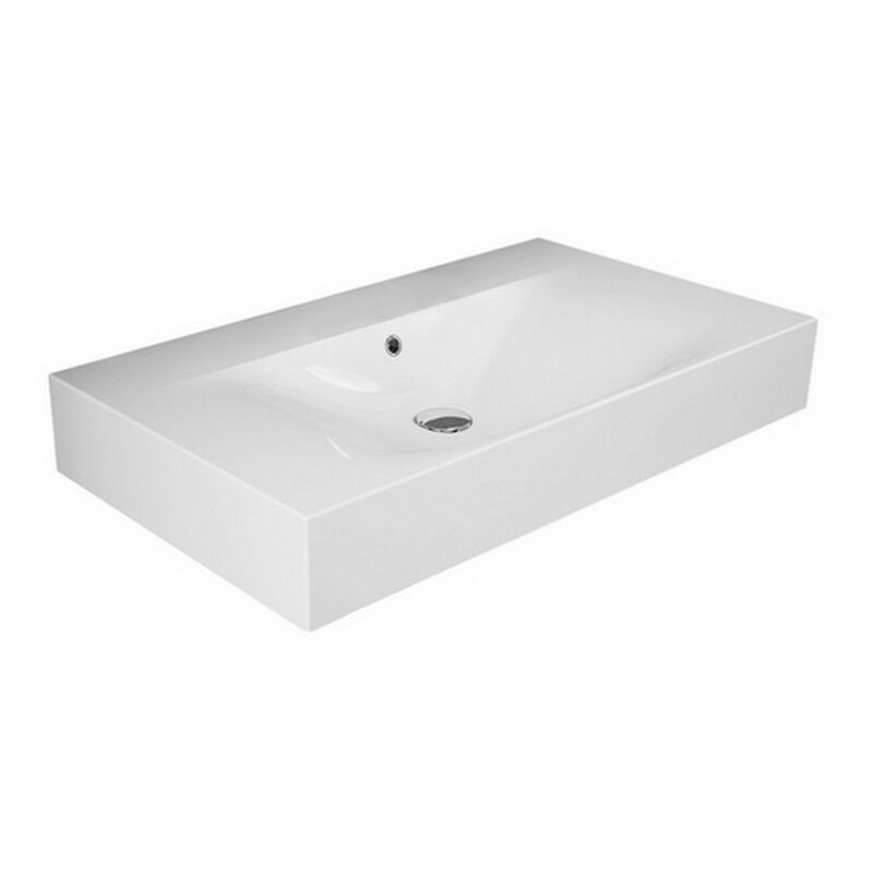 foto del prodotto lavabo sospeso 100cm des senza foro per rubinetto