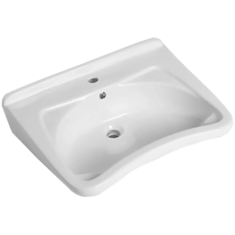 foto del prodotto lavabo sospeso 65 cm per disabili con fissaggio senza staffe