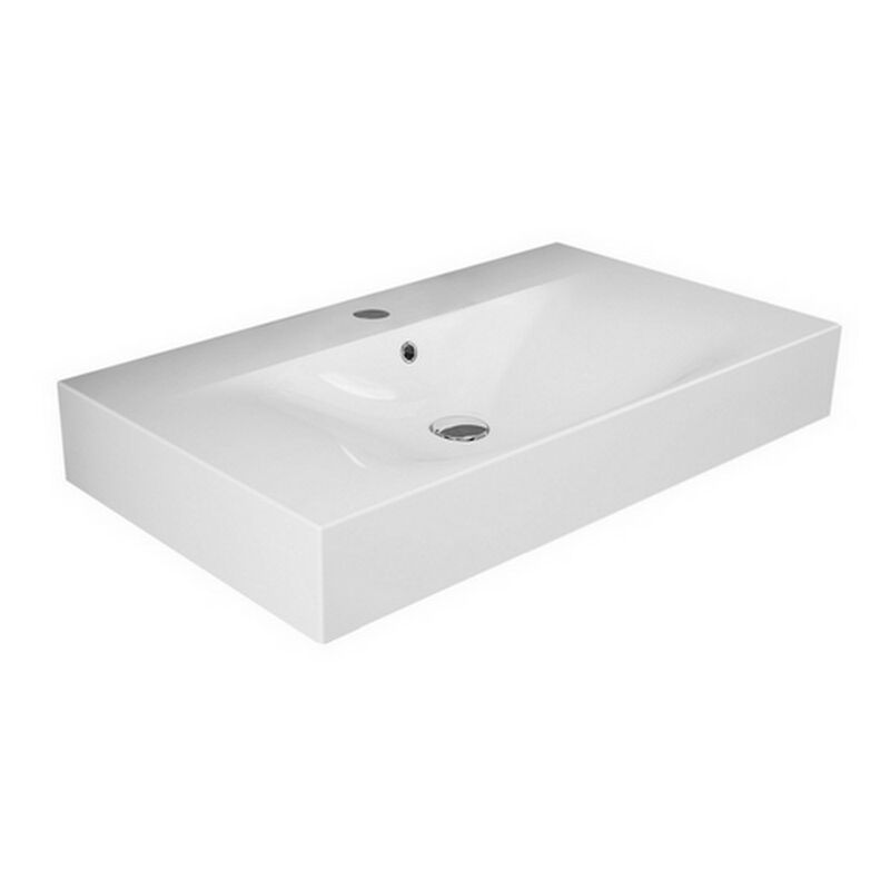 foto del prodotto lavabo sospeso des con foro per rubinetto