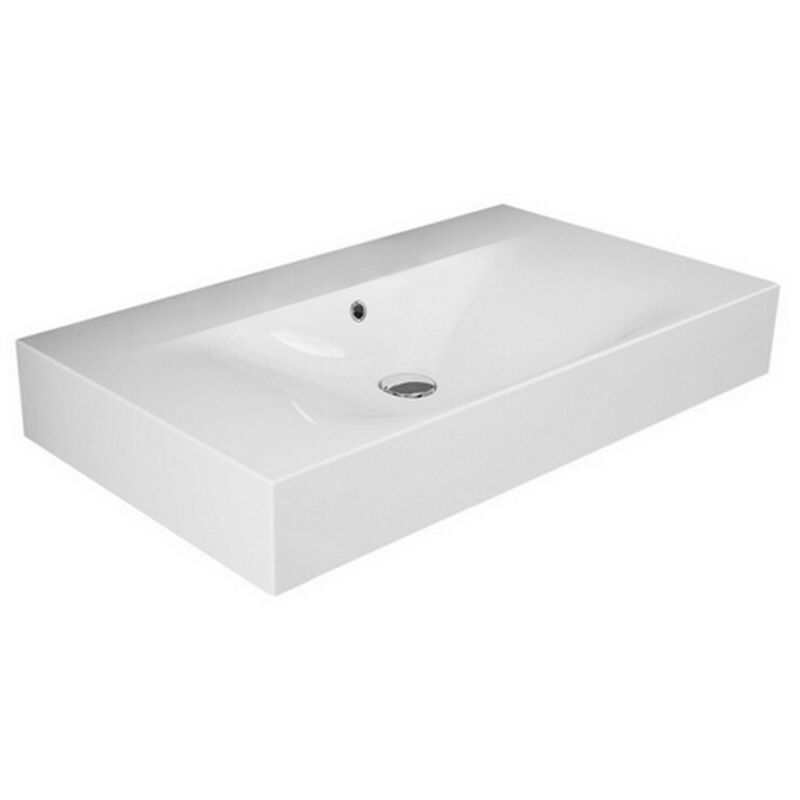 foto del prodotto lavabo sospeso des senza foro per rubinetto l. 60 cm